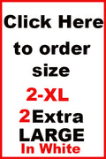 Short Sleeve T-Shirt,  Size 2XL ( in White)