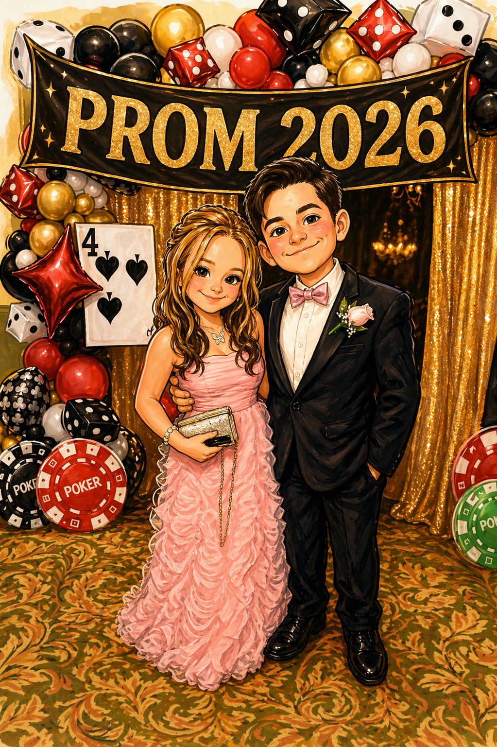 Prom package 2026 includes: 1 T-shirt and 1 coffee mug $49.95